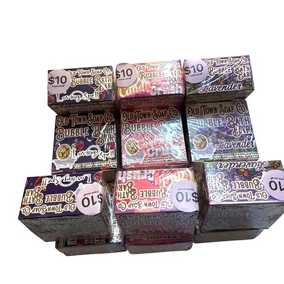 Old Town Soap Co. Bubble Bath Bar - Lavender Loving Spell Or Candy Crush $10 Eac - Picture 6 of 7